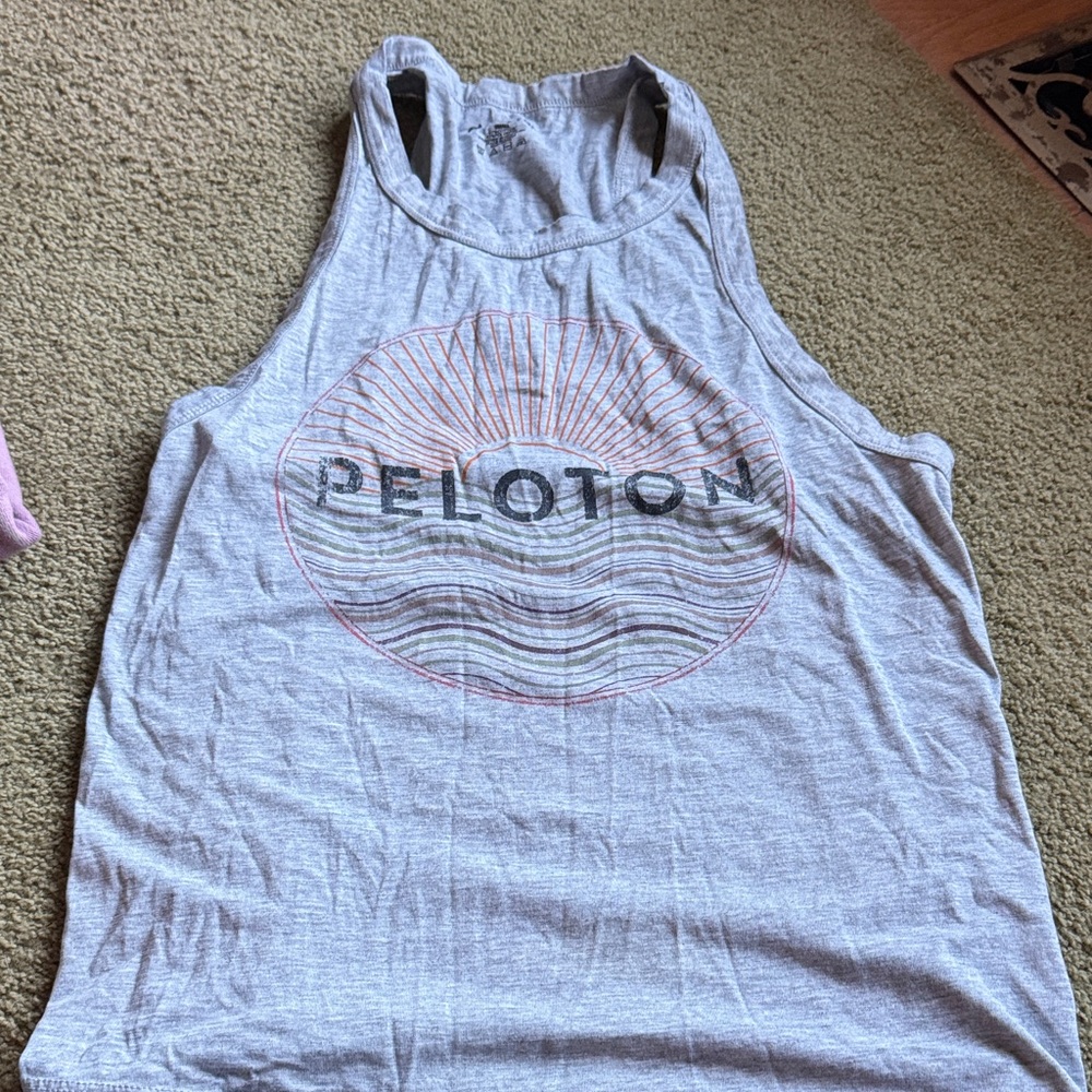 Peloton Heather Gray Tank Top